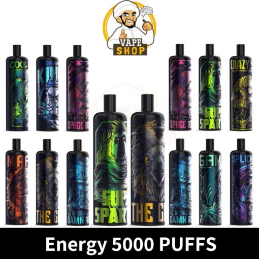 KK Energy Disposable Vape 5000 puffs Rechargeable E Cigarettes in UAE - Image 2