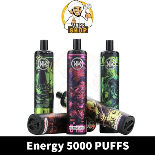 KK Energy Disposable Vape 5000 puffs Rechargeable E Cigarettes in UAE