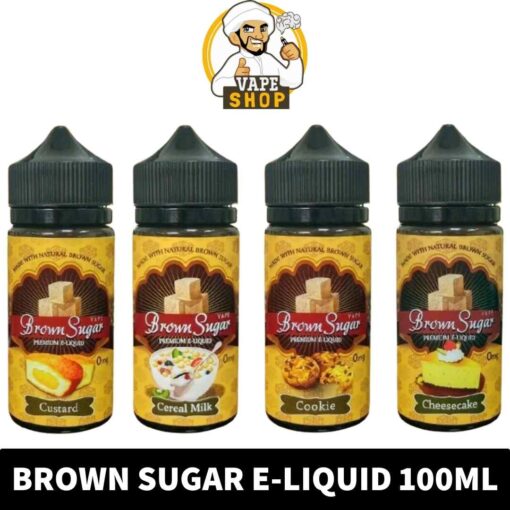 BROWN SUGAR Premium Vape Juice 100ml E-Liquid in Dubai, UAE