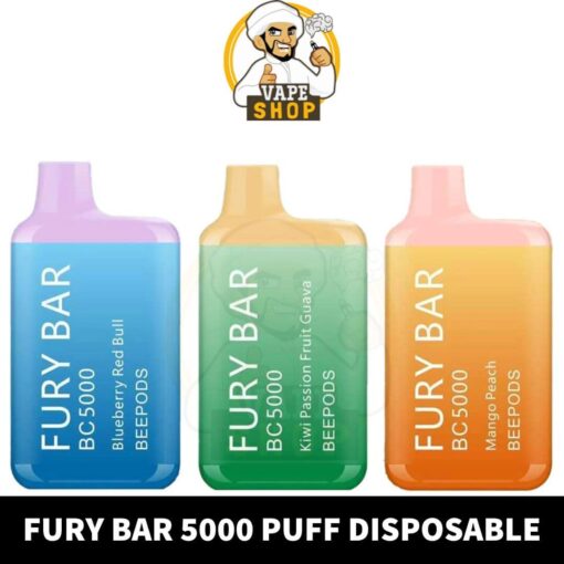Fury bar Bee Pods 50MG 5000 puff disposable Vape