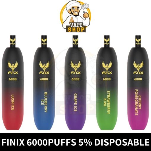 Finix 6000 Puffs 5% Nicotine Disposable Vape In Dubai, UAE