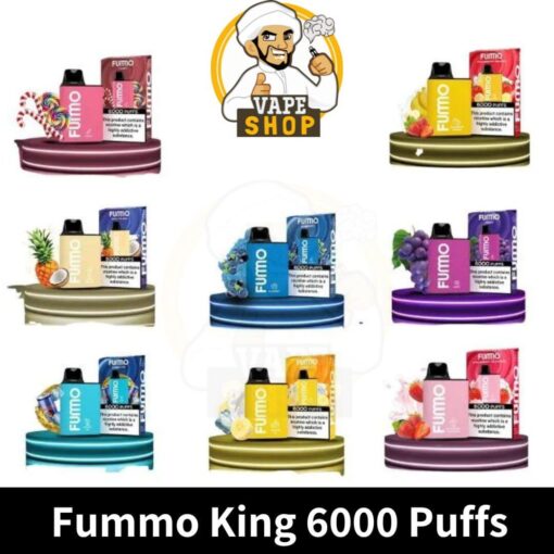 Fummo King 6000 Puffs 2% nicotine Rechargeable Disposable Vape Buy in UAE Dubai - Image 2