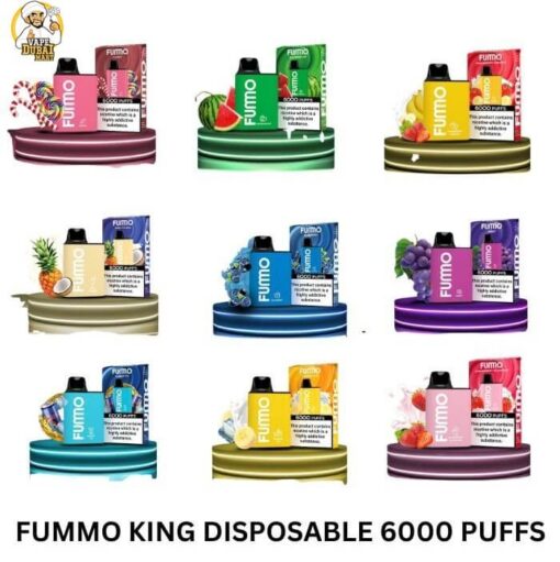 Fummo King 6000 Puffs 2% nicotine Rechargeable Disposable Vape Buy in UAE Dubai - Image 3