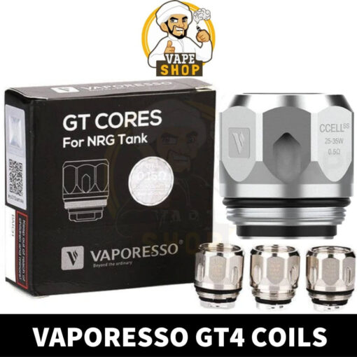 VAPORESSO GT-4 CORE COILS for NRG Tank - Image 2