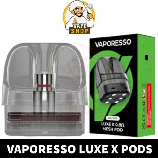 Vaporesso Luxe X Pods Cartridge 0.4ohm 0.8ohm Empty Replacement Pods Mesh Coils (2PCS) in Dubai, UAE - Image 2