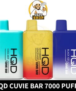HQD Cuvie Bar 7000 Puffs Rechargeable Disposable Vape In Dubai