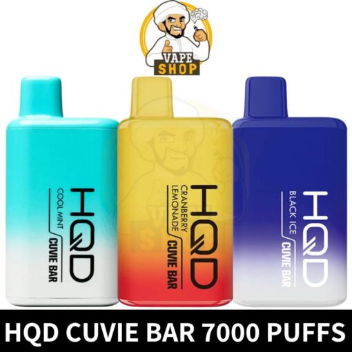 HQD Cuvie Bar 7000 Puffs Rechargeable Disposable Vape In Dubai