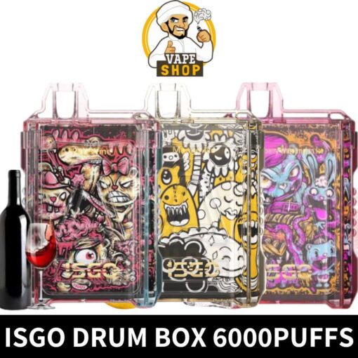 Isgo Drum Box 6000 Puffs 5% Disposable Vape in Dubai