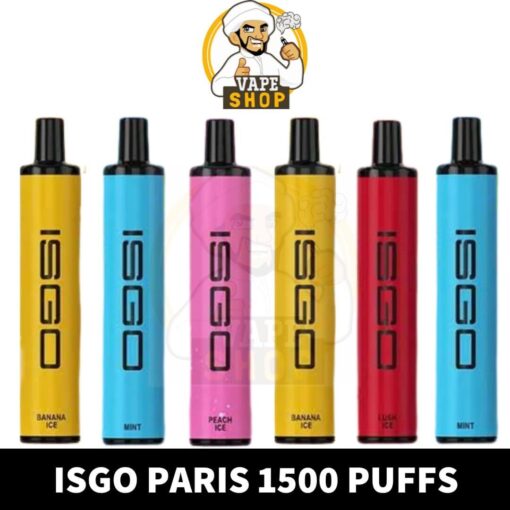 ISGO Paris Disposable Vape 1500 Puffs in UAE Dubai Shop