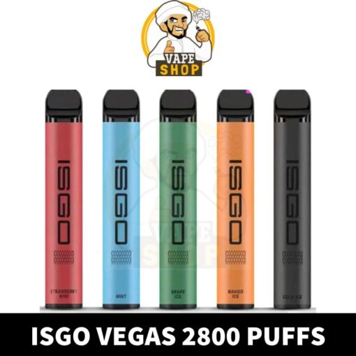 ISGO VEGAS 2800Puffs 2% nicotine disposable vape in dubai UAE