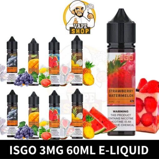 Isgo 3mg & 6mg 60ml E-Liquid In Dubai best online shop - Image 2