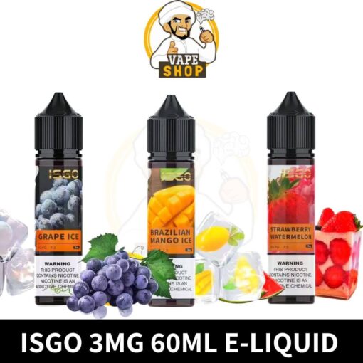 Isgo 3mg & 6mg 60ml E-Liquid In Dubai best online shop