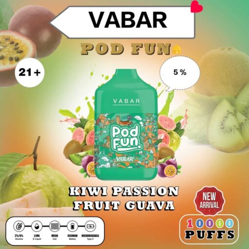 VABAR Pod Fun Disposable 10000 Puffs Rechargeable Vape in Dubai, UAE - Image 5