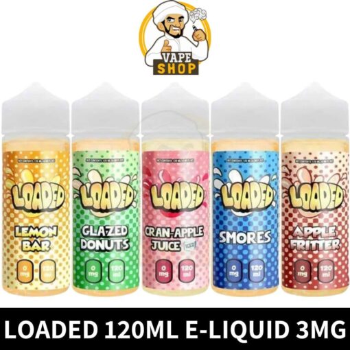 Loaded E-liquid 120ml 3mg Nicotine All Flavors Available Vape Shop In Dubai, UAE