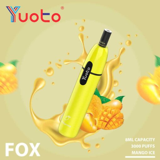YUOTO Fox Disposable 5% 3000 Puffs Rechargeable Vape in Dubai, UAE - Image 8