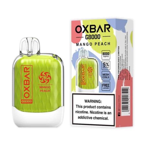 OXBAR G8000 Disposable 5% 8000Puffs Rechargeable Vape in Dubai, UAE - Image 4