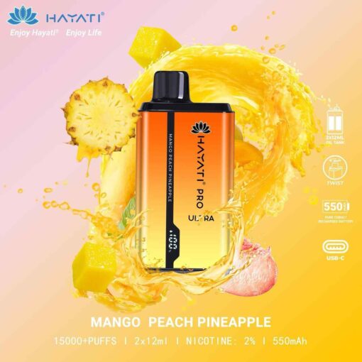 HAYATI Pro Ultra 15000 Puffs 2% Nicotine Disposable Vape in Dubai - Image 7