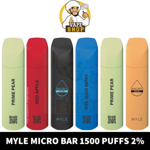 Myle Micro Bar 1500 puffs 2% (20mg) Disposable in dubai