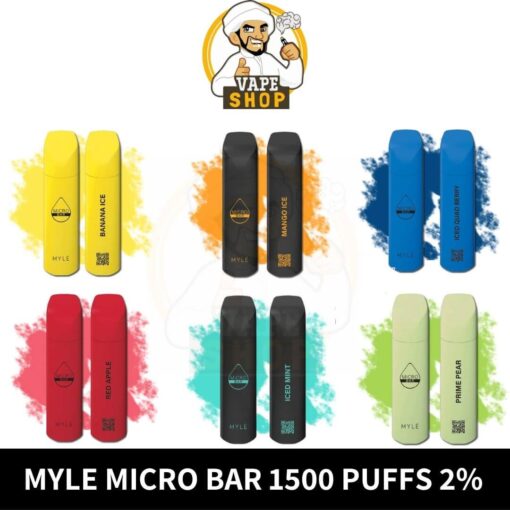 Myle Micro Bar 1500 puffs 2% (20mg) Disposable in dubai - Image 2