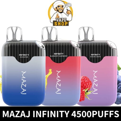 Mazaj Infinity Disposable 4500Puffs 5% Rechargeable Vape in Dubai