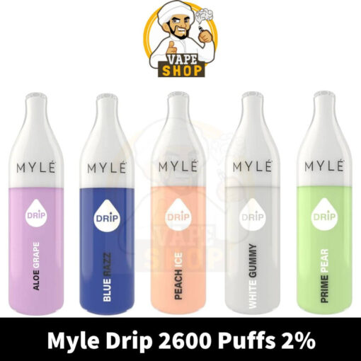 Myle Drip 2600 Puffs 2% disposable vape shop in dubai