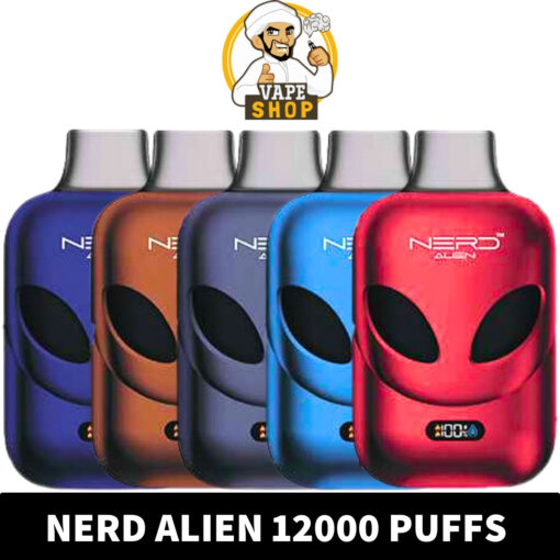 NERD Alien 12000 Puffs 20MG Disposable Vape in UAE