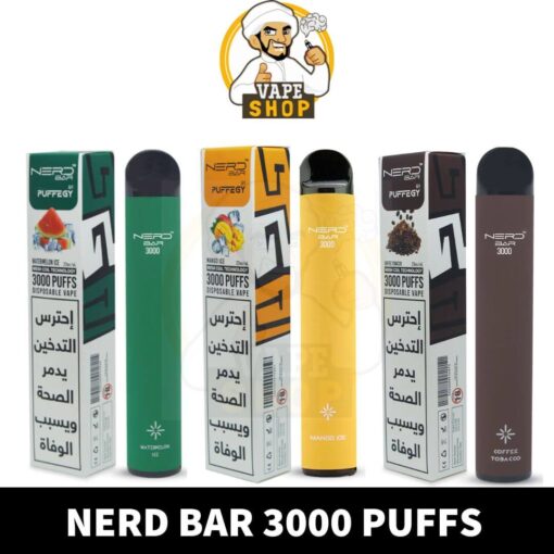 Nerd Bar 3000 Puffs Disposable 20MG Buy in Dubai UAE Vape Shop