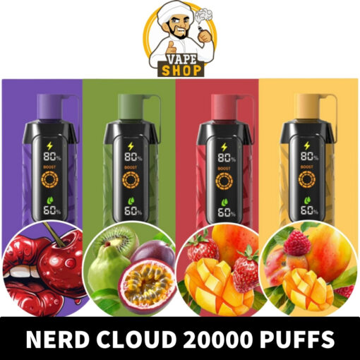 NERD Cloud 20000 Puffs 6MG Nicotine Disposable Vape in Dubai