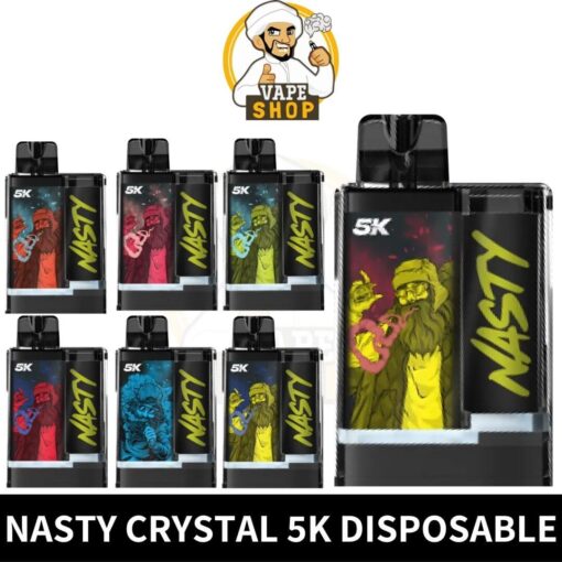 Nasty 5K Crystal 5000 Puffs 5% nicotine Disposable Vape In Dubai - Image 2