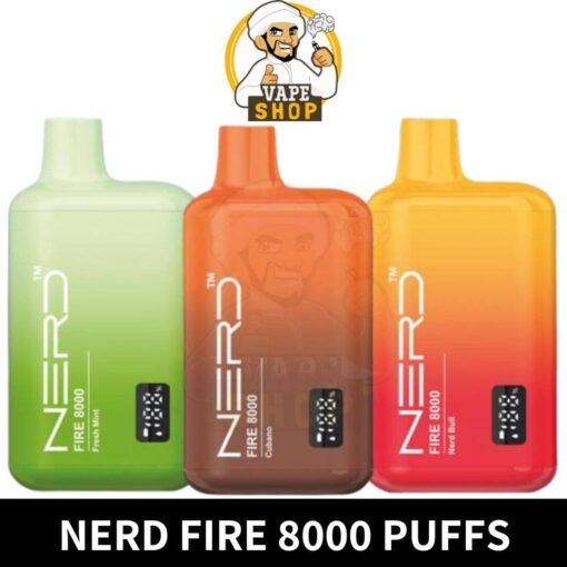 Nerd Fire 8000 Puffs Disposable Vape In Dubai