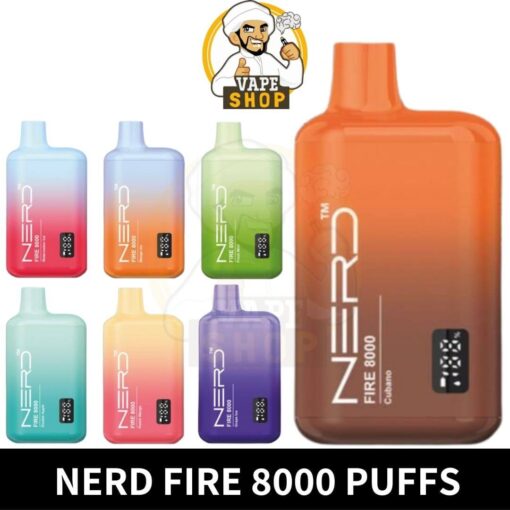 Nerd Fire 8000 Puffs Disposable Vape In Dubai - Image 2