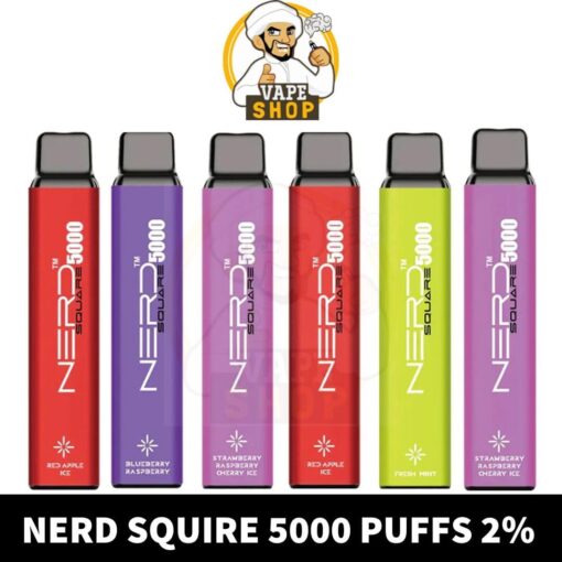 Nerd squire 5000 puffs 2% nicotine vape in dubai uae