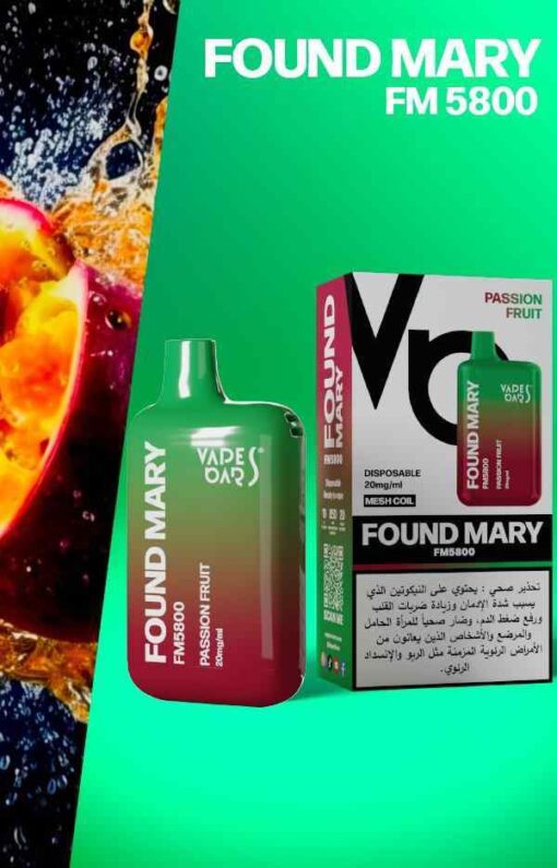 VAPES BARS Found Mary Disposable FM5800 20mg 5800 Puffs Rechargeable Vape in Dubai, UAE - Image 8