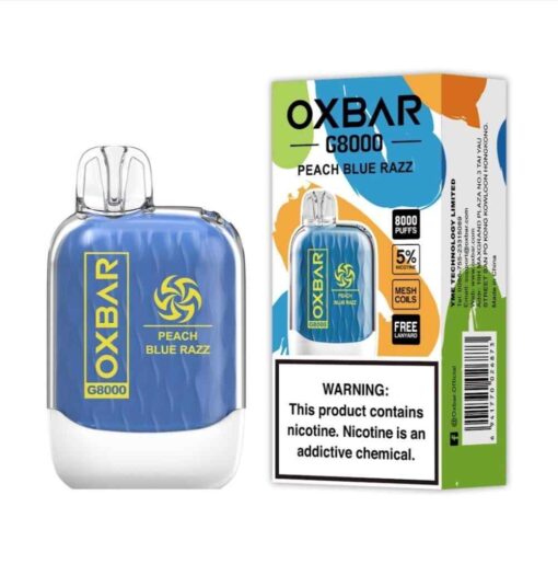OXBAR G8000 Disposable 5% 8000Puffs Rechargeable Vape in Dubai, UAE - Image 3