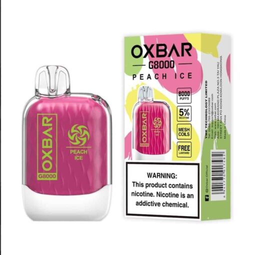OXBAR G8000 Disposable 5% 8000Puffs Rechargeable Vape in Dubai, UAE - Image 2