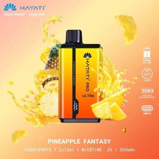 HAYATI Pro Ultra 15000 Puffs 2% Nicotine Disposable Vape in Dubai - Image 5
