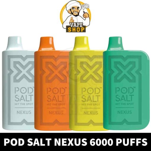 POD SALT Nexus 6000 Puffs 20mg Disposable Vape in Dubai, UAE