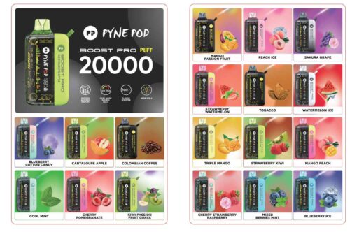 PYNE POD Boost Pro 20000 Puffs 50MG Disposable Vape in Dubai - Image 2