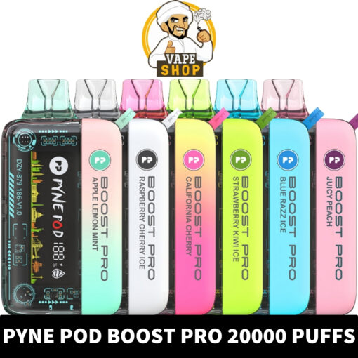 PYNE POD Boost Pro 20000 Puffs 50MG Disposable Vape in Dubai