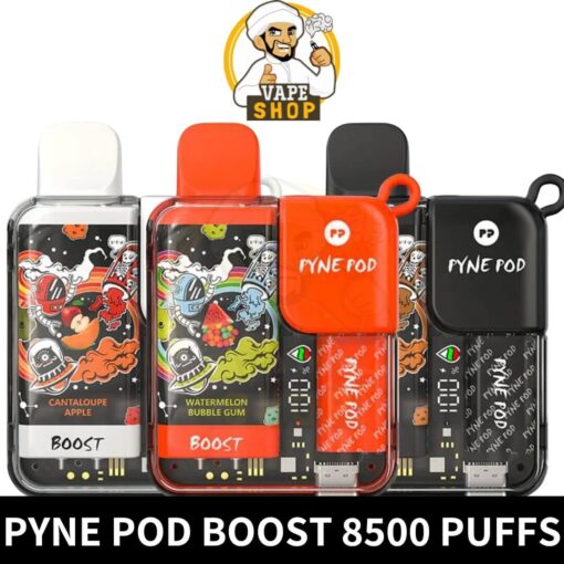 Pyne Pod Boost 8500 Puffs 5% Nicotine Rechargeable Vape in Dubai