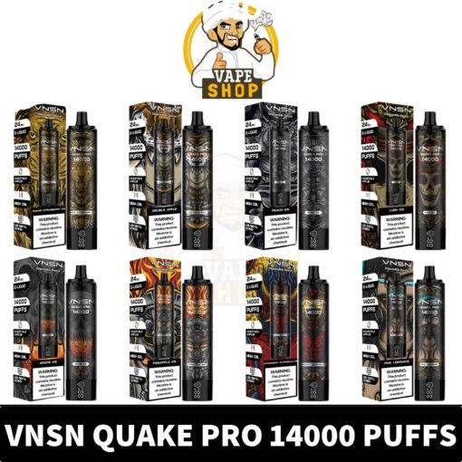 VNSN Quake Pro Disposable 50mg 14000 Puffs Rechargeable Vape in Dubai, UAE - Image 2