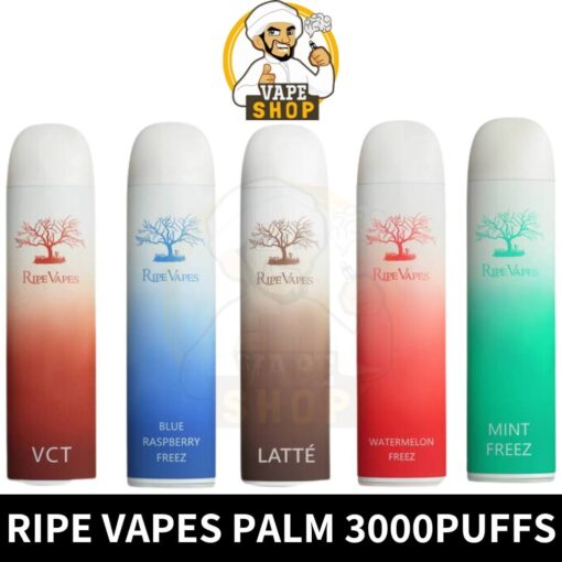RIPE VAPES Palm Disposable 3000 Puffs 20MG Rechargeable Vape in Dubai, UAE