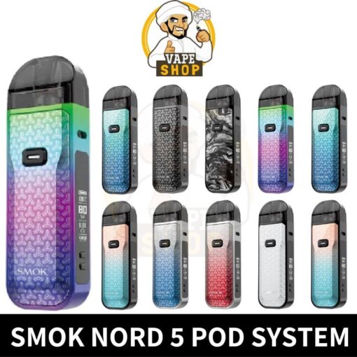 SMOK Nord 5 2000mAh 80W Pod System in Dubai - Image 2