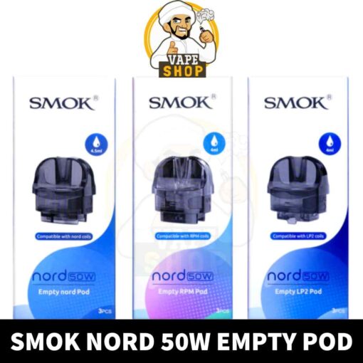 SMOK Nord 50W Pods RPM, NORD, LP2 Replacement Pod Cartridge in Dubai, UAE