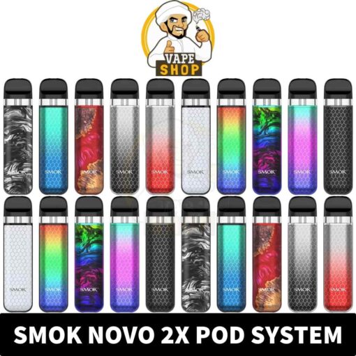 SMOK Novo 2X Kit 20W Vape Kit 800mAh Pod System 2ml Starter Kit in Dubai, UAE - Image 2