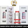 SMOK RPM 4 Coils LP2 Replacement Coils of DC 0.6Ω & MESHED 0.23Ω Pod Coils in Dubai, UAE - 5 PCS Per Pack