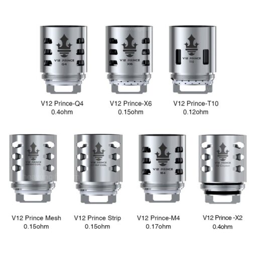 SMOK TFV12 PRINCE COILS V12-3PACK-M4/Q4/X6/T10 - Image 5