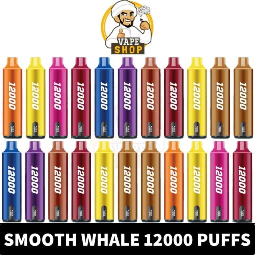 SMOOTH Whale Disposable 2% & 5% 12000 Puffs Rechargeable Vape in Dubai, UAE - Image 2