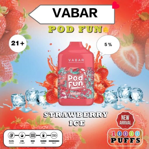 VABAR Pod Fun Disposable 10000 Puffs Rechargeable Vape in Dubai, UAE - Image 4