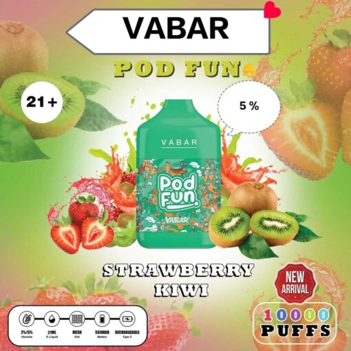 VABAR Pod Fun Disposable 10000 Puffs Rechargeable Vape in Dubai, UAE - Image 2